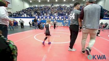 43 lbs Consi Of 8 #2 - Preslie Dickerson, Clinton Youth Wrestling vs Kolter Gay, Blackwell Wrestling Club