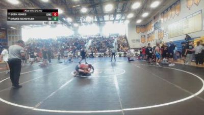132 lbs Champ. Round 3 - Drake Schuyler, Camden Outsiders vs Seth Jones, Lake Gibson High School