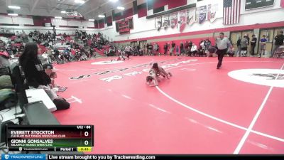 86 lbs Quarterfinal - Gionni Gonsalves, SelahFlo Vikings Wrestling vs Everett Stockton, Cle Elum Mat Miners Wrestling Club