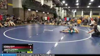 118 lbs Round 2 (6 Team) - Athena Solis, Texas Black vs Jordyn Campbell, Nebraska Vipers Red