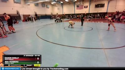 99-105 lbs Round 3 - Ben Feinberg, Greeley West vs Daxon Shelly, Rock Springs