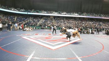 6A 285 lbs 1st Place Match - Jonathan Moore, Ashbrook High School vs Brian Bellerand, Southeast Guilford High School