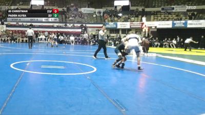 120 lbs Semis & Wb (16 Team) - Jd Christman, St. Augustine Prep vs Paden Alyea, Skyline