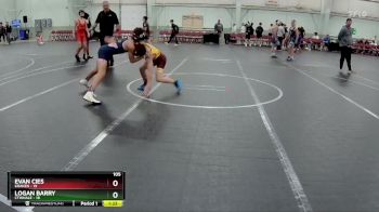 105 lbs Round 7 (8 Team) - Evan Cies, Kraken vs Logan Barry, CTWHALE