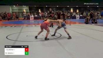 Match - Dylan Gilcher, Mi vs Michael Adams, Ny