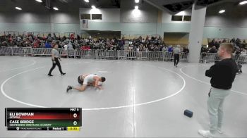 100 lbs Cons. Round 4 - Case Bridge, Contenders Wrestling Academy vs Eli Bowman, Georgia