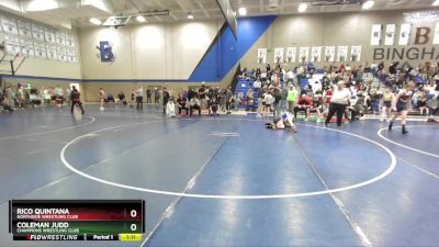 100 lbs Cons. Round 2 - Rico Quintana, Northside Wrestling Club vs Coleman Judd, Champions Wrestling Club