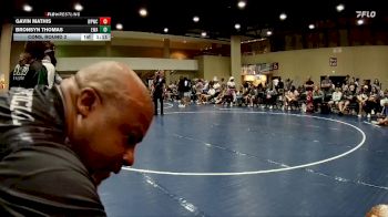 105 lbs Cons. Round 2 - Bronsyn Thomas, Eagle Wrestling Academy vs GAVIN MATHIS, Wolf Pack Wrestling Club