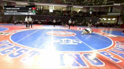 165-1A Champ. Round 1 - Keon Clealand, Mt Vernon Presbyterian vs WILLIAM COX, Commerce Hs