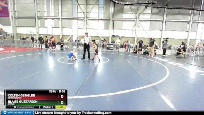 51-52 lbs Round 2 - Colten Gengler, Lewiston WC vs Blaise Gustafson, NWWC