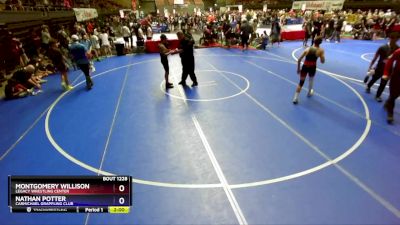 130 lbs Quarterfinal - Montgomery Willison, Legacy Wrestling Center vs Nathan Potter, Carmichael Grappling Club