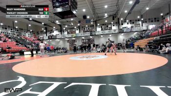 138 lbs Quarterfinal - Riley Handkins, Broken Arrow JH Girls vs Paisley Crosson, Tecumseh HS Girls