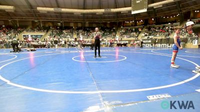 61 lbs Round Of 32 - Brantley Brunger, R.A.W. vs Terryien Owens, Tulsa North Mabee Stampede