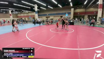 105 lbs Round 2 - Evan Savage, Ranger 47 Wrestling Club vs Alyx Loyo, Silverback Wrestling Forth Worth