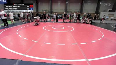 106 lbs Rr Rnd 5 - Andreo Manlove, South Effingham Mustang Wrestling Club vs Ryland Aston, Teknique Wrestling