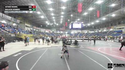 52 lbs 5th Place - Jayden Madril, Duran Elite vs Malachi Romero, Ridge WC