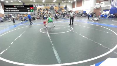 132 lbs Cons. Round 4 - Noah Kritscher, Thousand Oaks vs Jayden Plata, Downey