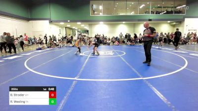 85 lbs Consi Of 16 #2 - Bo Strader, WY vs Raymond Wesling, PA