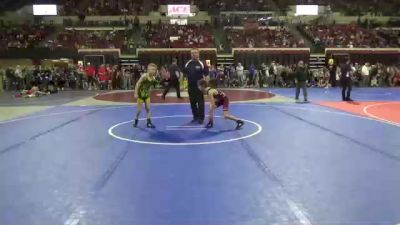 69 lbs Champ. Round 1 - Mason Olsen, Rustler Wrestling Club vs Mason Voegel, North Montana Wrestling Club