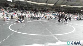 83 lbs Round Of 32 - Malachi Foster, Ponca City Wildcat Wrestling vs Everly York, Gore Pirates Youth Wrestling