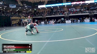 145 lbs Cons. Round 2 - Roy Huffman, Dillingham High School vs Colton Combs, Haines High School