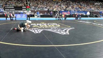 D4-144 lbs 1st Place Match - Wyatt Burns, Springport vs AJ Barnabei, Riverview Gabriel Richard