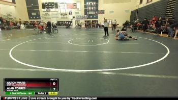 132 lbs Cons. Round 1 - Aaron Warr, East Valley (Yakima) vs Alan Torres, Eisenhower