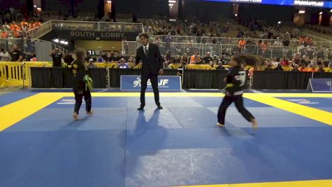 Manuela Frazatto vs Leah Renee Fitzgerald 2025 Pan Kids Jiu-Jitsu IBJJF Championship