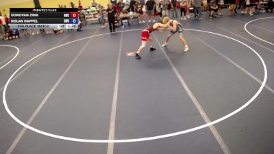 157 lbs 5th Place Match - Donovan Zima, Northwest Wrestling Club vs Nolan Happel, Guerrilla Wrestling Club