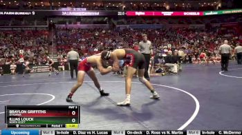 3A-152 lbs Champ. Round 2 - Illias Louck, North Scott vs Braylon Griffiths, Ottumwa