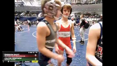 75 lbs Cons. Round 3 - Emerson Shott, Neshaminy Youth Wrestling Club vs Colton Merithew, Properly Trained