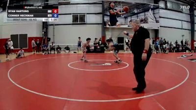 65 kg Cons. Round 4 - Ryan Hartung, Bearcat Wrestling Club vs Conner Heckman, Mat Town USA