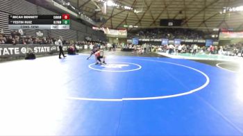 Boys 4A 106 lbs Cons. Semi - Yestin Ruiz, Olympia vs Micah Bennett, Camas