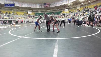 90 lbs Quarterfinal - Emerson McCain, Gentry Youth Organization Wrestling vs Luca Ellis, Conway Wrestling Club