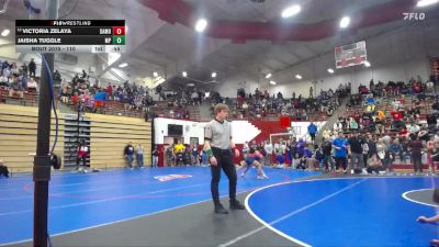 110 lbs Champ. Round 2 - Victoria Zelaya, North Central vs Jaisha Tuggle, Merrillville Pirates