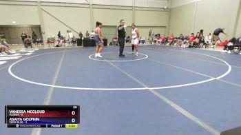 190 lbs Placement Matches (16 Team) - Vanessa McCloud, Florida vs Asaiya Golphin, Texas Blue