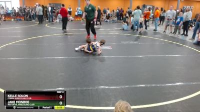 50 lbs Semifinal - Jake Monroe, Red Devil Wrestling Club vs Kelle Solon, Cobra Wrestling Club