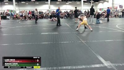 76 lbs Round 6 (8 Team) - Roman Davis, Armory Athletics vs Luke Beck, Terps East Coast Elite