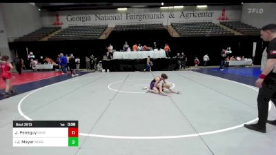 95 lbs Consolation - Jaxon Peneguy, Georgia vs Joseph Mayer, Morris Fitness Wrestling Club