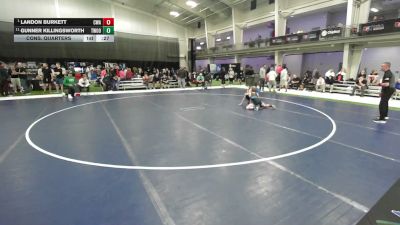 106 lbs Cons. Quarters - Landon Burkett, Contenders Wrestling Academy vs Gunner Killingsworth, Threestyle Wrestling Of Oklahoma