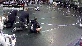 65 lbs Semifinal - Isabella Mafnas, 2TG (Girls) vs Huxlee Kring, Hawks Wrestling Club (Lincoln) - Girls