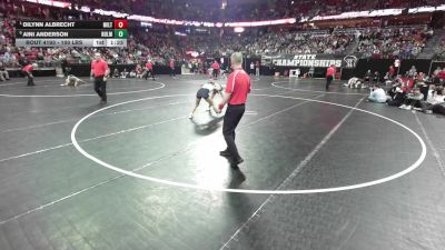 100 lbs Semis - Dilynn Albrecht, Milton vs Aini Anderson, Holmen