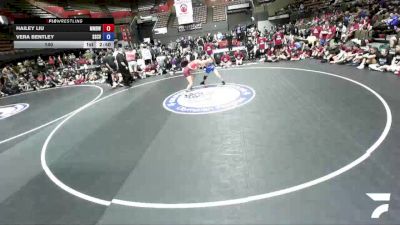 140 lbs Hailey Liu, MDWA - Mount Diablo Wrestling Association vs Vera Bentley, SCVWA - Santa Clara Valley Wrestling Association