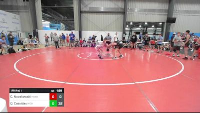 135 lbs Rr Rnd 1 - Conner Novakowski, Mat Assassins Blue vs Quinten Cassiday, Michigan Premeir Gold