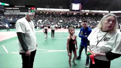 71 lbs Champ. Round 1 - Robert Rojeck, BAY2 vs Michael Binning, AND1