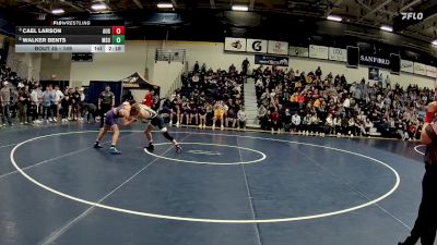 149 lbs Quarterfinal - Cael Larson, Augustana (SD) vs Walker Bents, Minnesota State