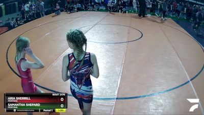 85 lbs Round 3 - Aria Sherrill, Montana vs Samantha Shepard, Montana