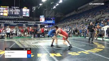182 lbs Cons 32 #2 - Jack Hartman, Illinois vs Hunter Pate, Illinois