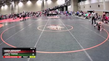 120 lbs Cons. Round 2 - Aaron Hernandez, Shawnee Mission West HS vs Jarett Thomas, Little Axe