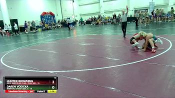 150 lbs Round 2 (16 Team) - Daren Vodicka, Nebraska Smash (Dev A) vs Hunter Browning, S.E.O. Wrestling Club- Team Red